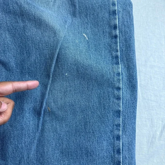 Levi's 550 Straight Jeans Men 36 X 36 (fits 34x34) Blue Denim Cotton Relaxed Fit - Picture 10 of 12